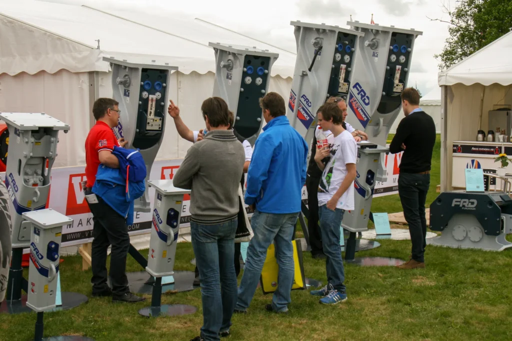 Furukawa hydraulhammare på MaskinExpo 2013.